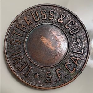 Men’s vintage solid brass belt buckle